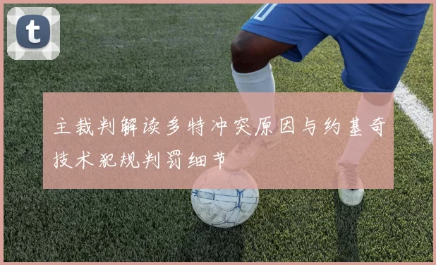 主裁判解读多特冲突原因与约基奇技术犯规判罚细节